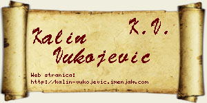 Kalin Vukojević vizit kartica